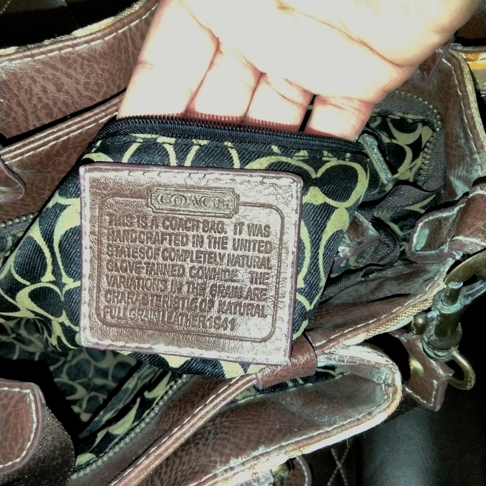 Coach Multi-Path Pattern Style Purse - image 4